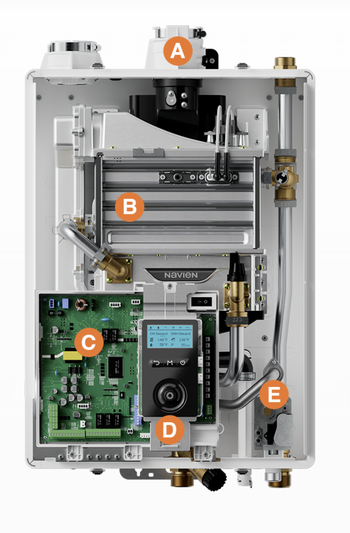 Navien Combination Boiler, 95% AFUE2, Natural Gas/LP Gas